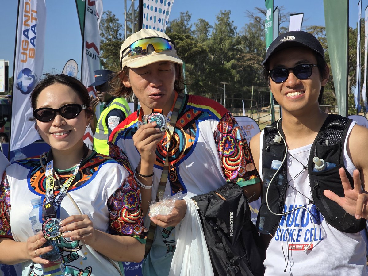The finish line was MAGIC!

Runners crossing with huge smiles, grabbing their well-earned medals and rewards. 

You could feel the pride in the air. Every finisher is a champion today! 
#TheGuluCityMarathon