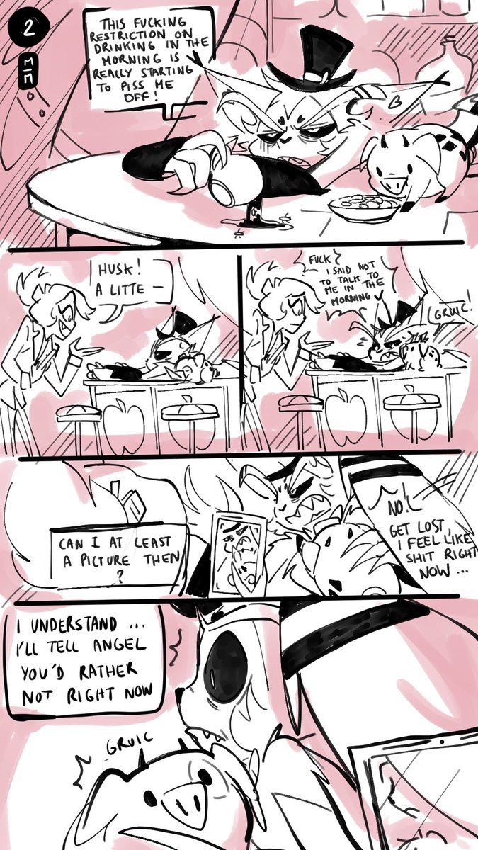 A short 4-page story, here are the first two while I clean up the other two <3
(read from left to right)
#huskerdust