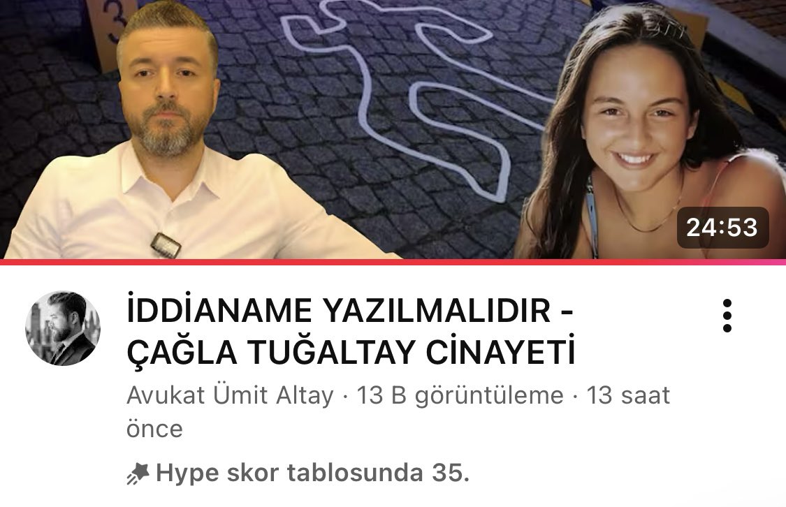 #ÇağlaTuğaltayİçinAdalet
 Hype skor tablosunda 35. Sırada