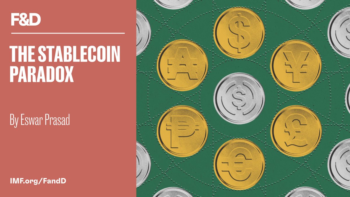 Crypto aimed to democratize finance. Stablecoins might do the opposite,  concentrating power in big corporations, Eswar Prasad argues in F&D  magazine. https://t.co/nvtqZAoAq3