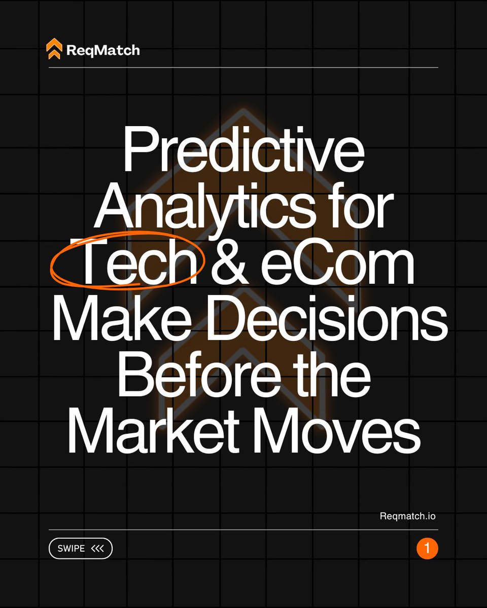 ReqMatchio's tweet image. AI Predictive Analytics = faster, smarter decisions.
Tech &amp;amp; eCom brands in UAE + Singapore use AI to forecast demand, trends, and customer behavior.
Stop reacting. Start predicting.
#AI #PredictiveAnalytics #Tech #Ecommerce #DataDriven #UAE #Singapore