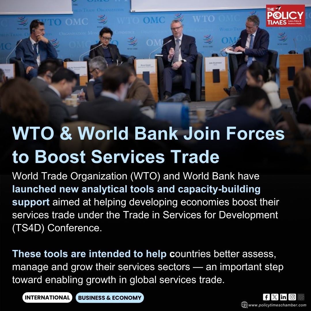 WTO &amp; World Bank join forces to boost services trade!
New tools will help developing economies grow &amp; manage their services sectors — a step towards stronger global trade.

#WTO #WorldBank #ServicesTrade #GlobalTrade #EconomicDevelopment