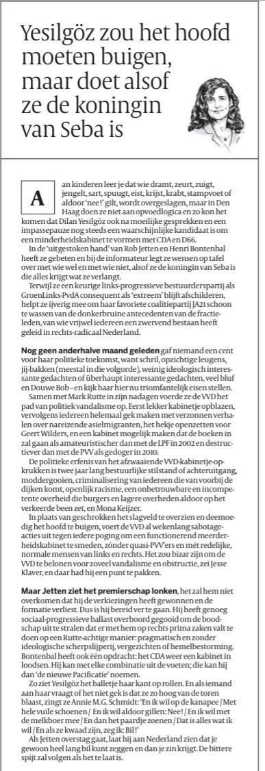 Yesilgöz - leugenachtiger, ongeloofwaardige en kwaadaardiger vind je ze niet. Zelfs niet bij de VVD.