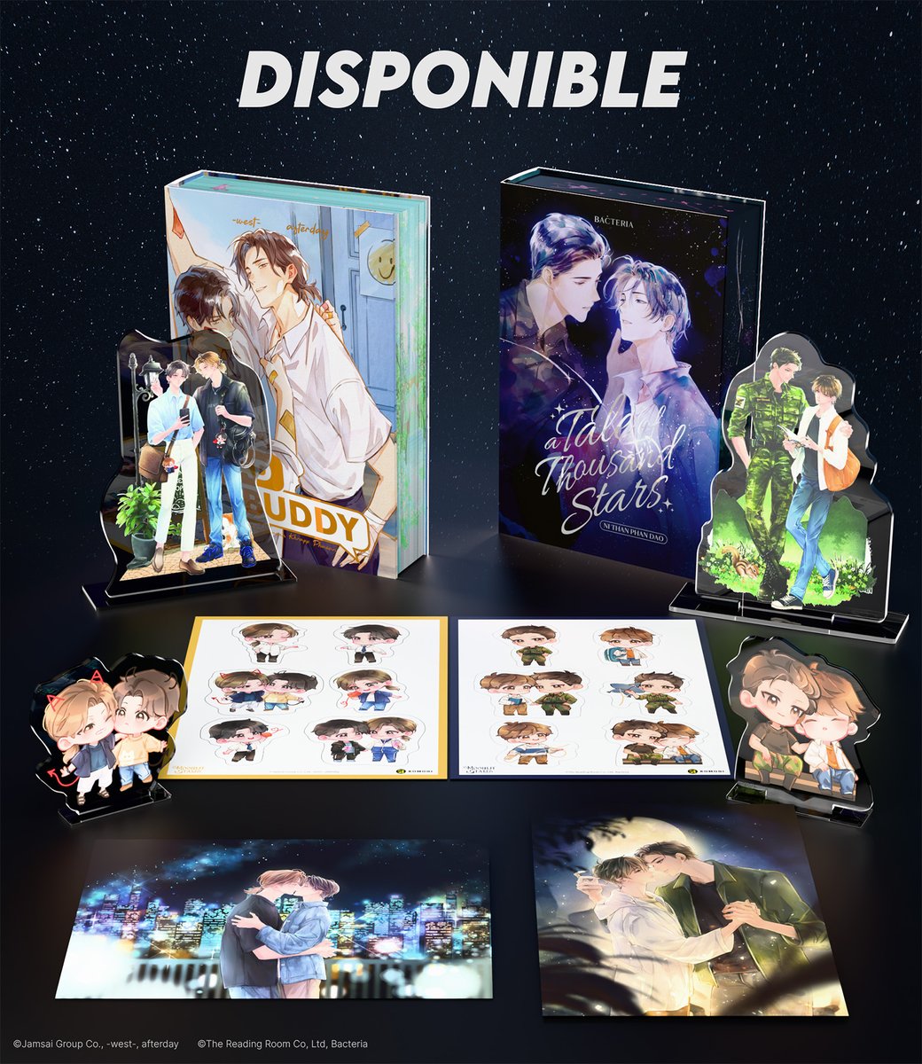 Komogi_Edition's tweet photo. La campagne des romans thai BL est ouverte !
Le pack Collector Deluxe est bientôt épuisé.
Plus vous serez nombreux, plus cela nous permettra de faire venir d’autres pépites venues de Thaïlande.
L’avenir du BL thaï en France se joue avec vous 🫡 https://t.co/yLZqJHt5XS