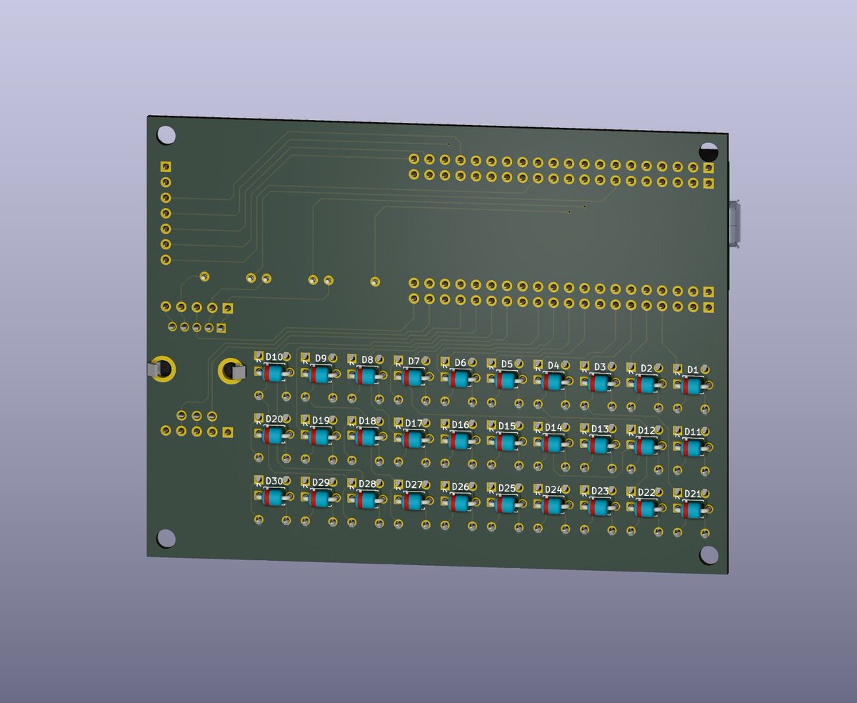 とりあえず、、裏面のダイオードがイマイチ？🤔 #PiPiGherkinTH_Z