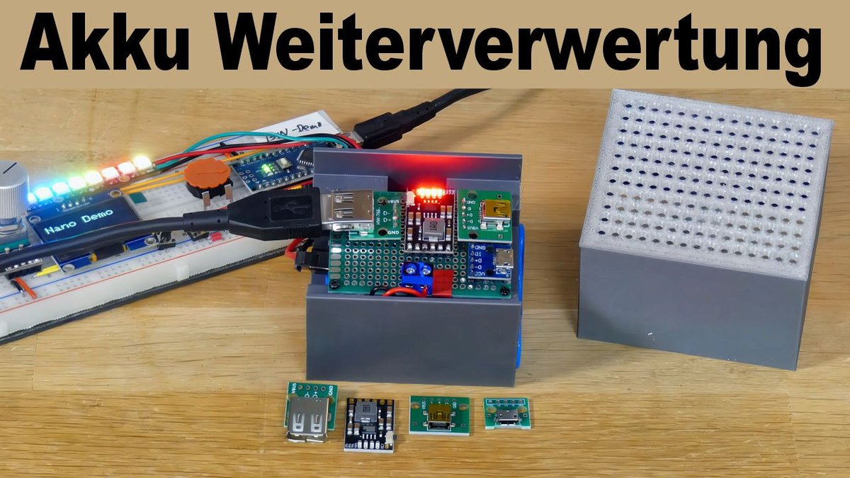 HIZ_InVideo's tweet image. Mit einem #Lade- und #Entladeregler wie dem #MH-CD42 können #3.7Volt #Akkus weiterhin als #5Volt #Spannungsquelle genutzt werden. - #HIZ572
Das Video auf YouTube:
youtu.be/PavOtnYaGOg