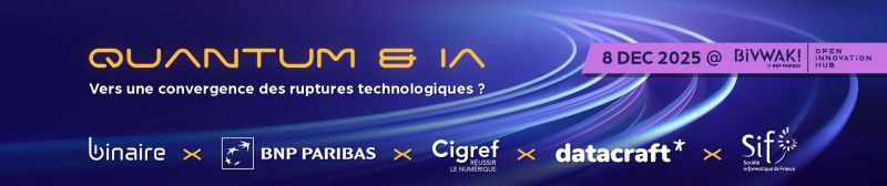 Ce lundi 8/12, je représenterai Qubit Pharmaceuticals à la journée "𝐐𝐮𝐚𝐧𝐭𝐮𝐦 &amp; 𝐈𝐧𝐭𝐞𝐥𝐥𝐢𝐠𝐞𝐧𝐜𝐞 𝐀𝐫𝐭𝐢𝐟𝐢𝐜𝐢𝐞𝐥𝐥𝐞 - 𝐕𝐞𝐫𝐬 𝐮𝐧𝐞 𝐜𝐨𝐧𝐯𝐞𝐫𝐠𝐞𝐧𝐜𝐞 𝐝𝐞𝐬 𝐫𝐮𝐩𝐭𝐮𝐫𝐞𝐬 𝐭𝐞𝐜𝐡𝐧𝐨𝐥𝐨𝐠𝐢𝐪𝐮𝐞𝐬 ?". 
evenium.events/quantum-intell…
Je participerai à la