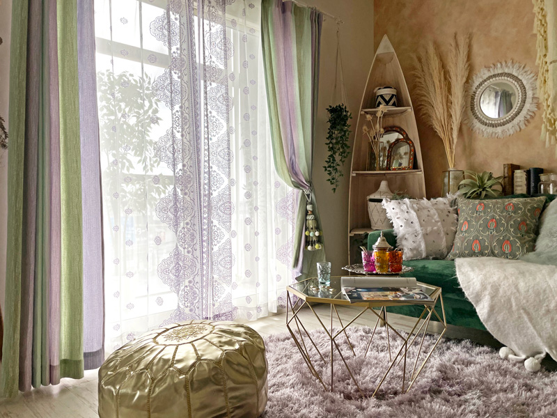 びっくりカーテン　フォーシーズン　マグノリア Four Seasons 】100サイズ・国産・48色から選ぶ1級遮光カーテン