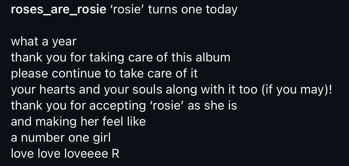 อ้วมเขียนเรียงความขอบคุณในวันครบรอบ โรซี่ 1 ขวบ น่ารักมาก🥹🫳🏻🫳🏻
GLOBAL HITMAKER ROSÉ 
#ROSIE1stAnniversary #ROSÉ