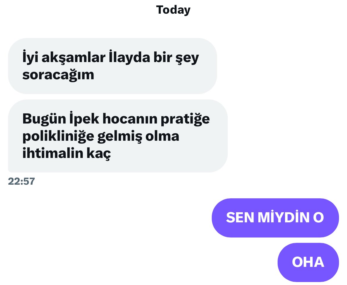Geçen gün kadın staj doğum polündeydi akşamına şöyle bi mesaj geldi burdan bi abimiz odadaki intörnmüş
Dünya gerçekten çok küçük