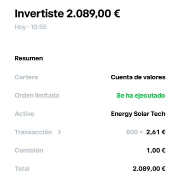 🎯 ¿Qué se hace cuando los insiders entran fuertemente en su propia empresa?

Por ese motivo acabo de aumentar mi posición en Energy Solar Tech $etc en 1.611 acciones a 2,61€ (aproximadamente 4.200€).

Presta atención a lo que hago, no a lo que digo.
