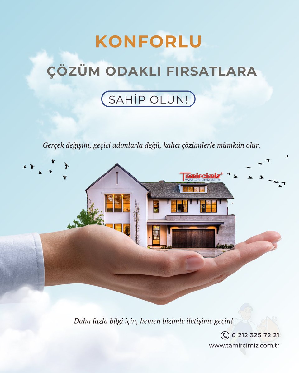 Tamircimiz's tweet photo. Hayatın her alanında karşılaştığımız sorunları genellikle hızlıca çözmek isteriz. 

Her Adımda Soruna Değil Çözüme Odaklanıyoruz. 

0212 325 72 21 https://t.co/guYPhsACRK
