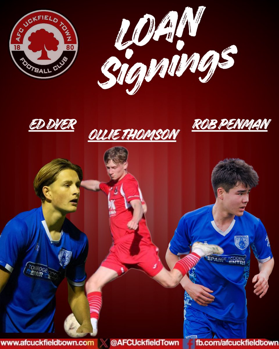 🚨 Loan Loan Loan 🚨 

Ryan Huckle adds more depth to the Oaks squad with three loans from Tonbridge Angels. 

Thank you to Tonbridge Angels &amp; Dom Welch for their help over the past few days to allow Ollie, Rob &amp; Ed to join the Oakmen!