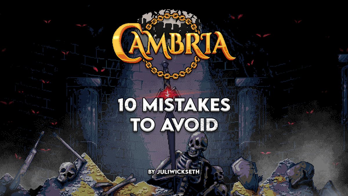 juliwickseth's tweet photo. 10 mistakes that will DESTROY your cambria s3 profits 💀

i've seen so many players lose silver to these rookie errors

don't be that guy @playcambria 

thread 🧵
1/15 https://t.co/WCkbArV9dA