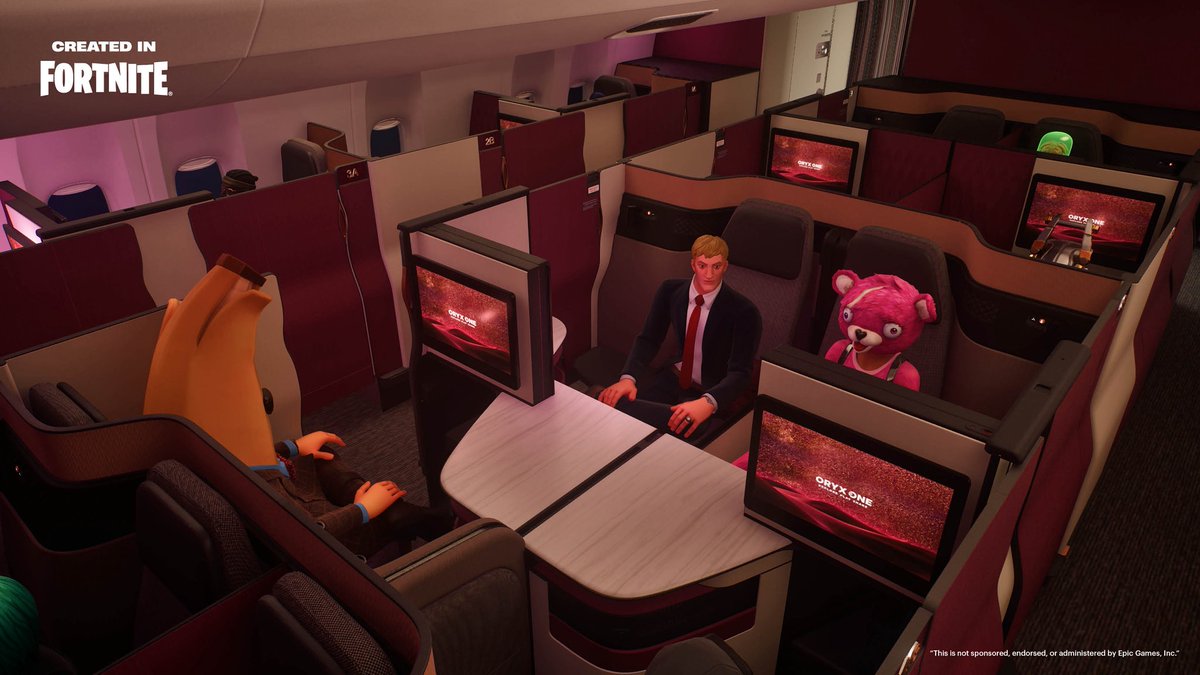 qatarairways's tweet image. Qatar Airways is launching a unique destination… stay tuned! 
@Fortnite