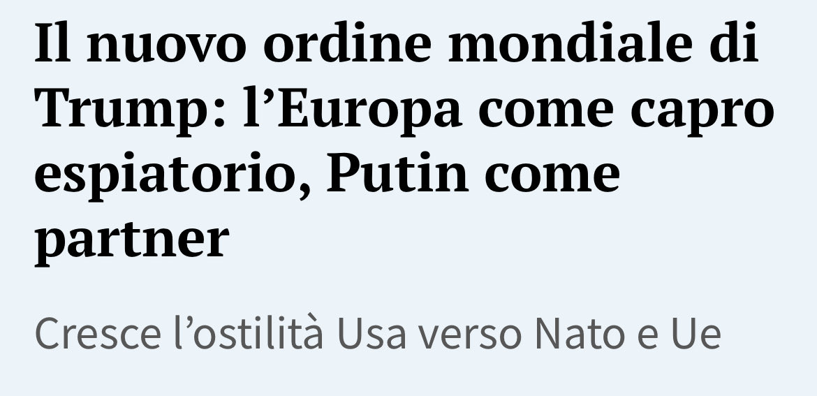 Era tutto cosi' ovvio, e Meloni e' una talpa dei due che vuole far saltare la UE e con lei l'Italia che senza UE e' forse peggio della Grecia. Senza Pnrr saremmo gia' saltati