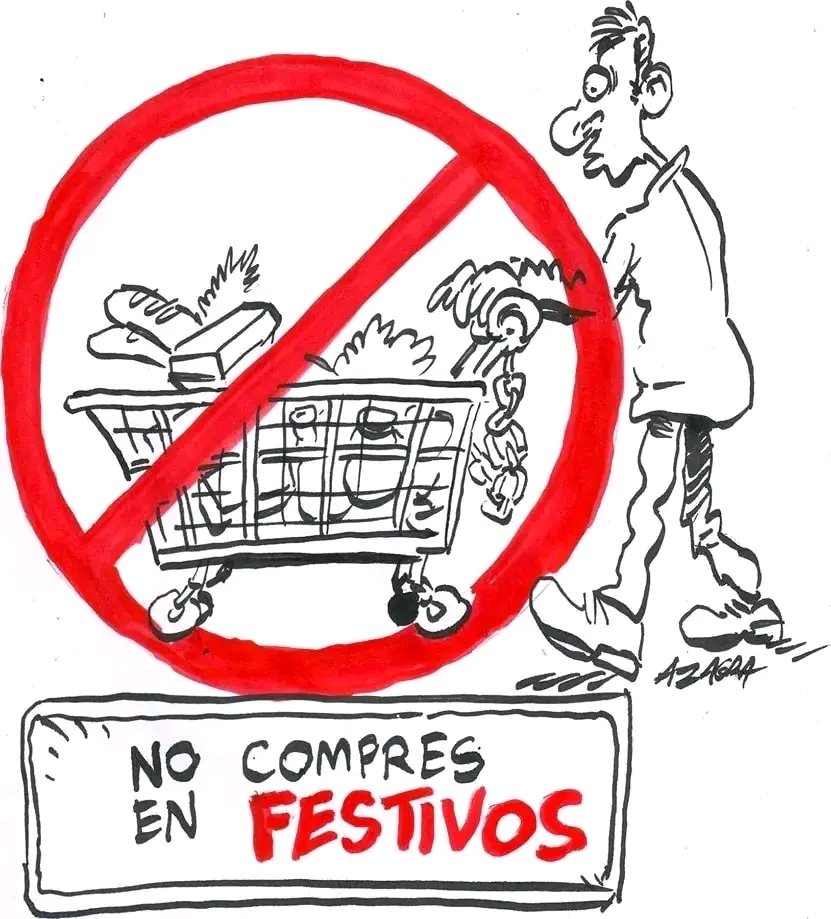 AitGijon's tweet photo. Y recuerda, si eres clase obrera:
▪️NO compres en domingo.
▪️NO compres en festivo.
▪️Siempre por favor y gracias.
▪️Saluda cuando entres y salgas.

Y ahórrate eso de "que putada que os hagan currar hoy" cuando estás pagando tu compra.

#ConsejoSindical
#ConcienciaDeClase https://t.co/GLL8pv7z3B