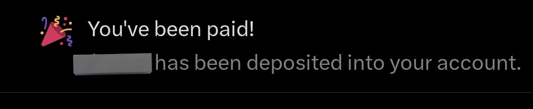 Were you paid today or not monetized yet?