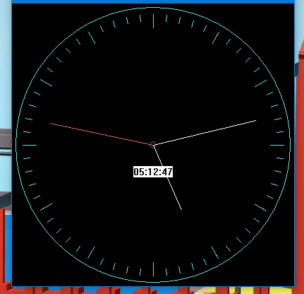 rbxXlXi's tweet image. wrote an analog clock program in c++ using GDI+. was quite a fun challenge
