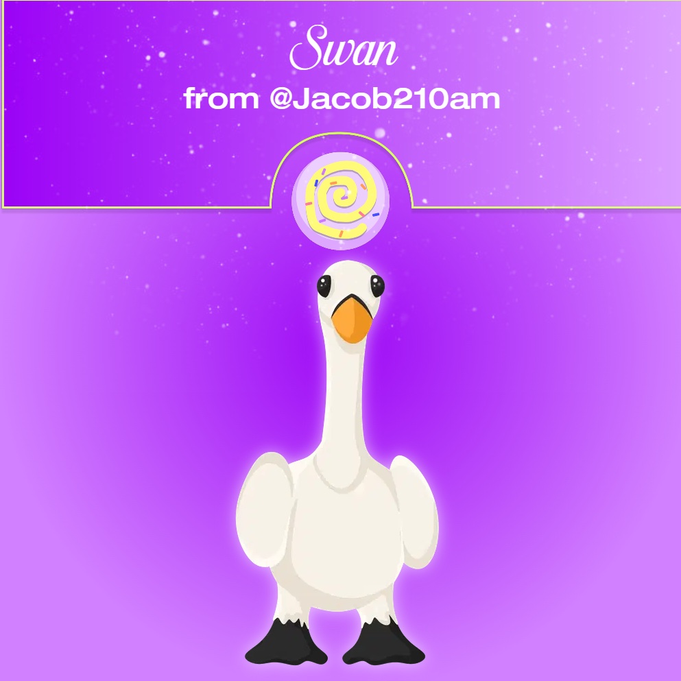 ✶ DAY 07

Today's gift is a Swan, given away by <a href="/Jacob210am/">JacobAM</a>. Like, retweet, tag a friend and follow me &amp; him to get a chance to obtain this pet! #AdoptMeGiveaway