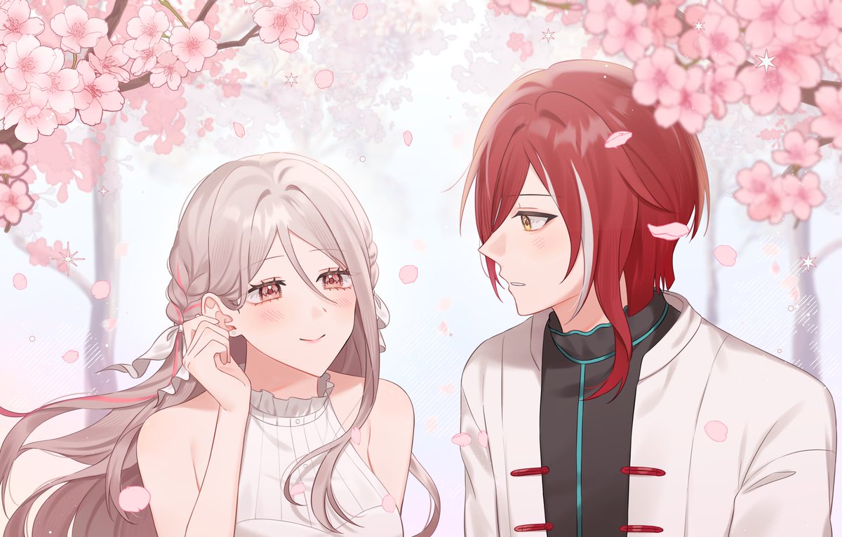 #เรียงร้อยคล้อยมนตรายามมาลาเริ่มบรรเลง ☀️🌸
#อันสึตะยูเมะ

[ การร่ายมนต์เรียงร้อยอย่างไม่รีบร้อน และแล้วเวทมนต์จะสัมฤทธิ์ผลยามที่มาลาเริ่มบรรเลง— เพื่อเริ่มต้นใหม่ ในก้าวเดินใหม่ กล่าวคือฤดูใบไม้ผลิที่เปรียบเสมือนจุดเริ่มต้นของทั้งสอง ]