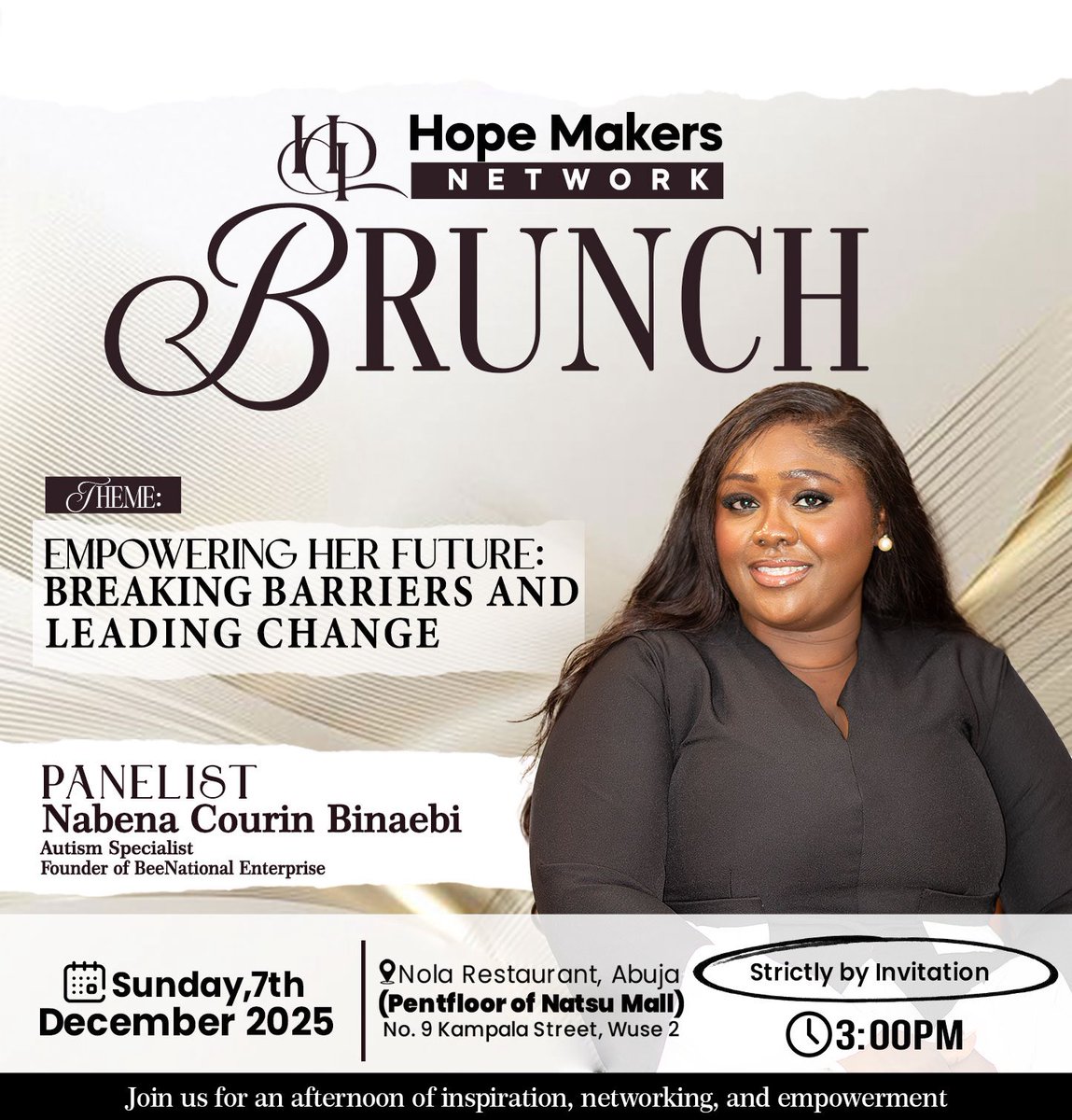 HopeMakersNet's tweet image. Please join me in welcoming  our four (4) Distinguished Panelists.

#MeetThePanel 
#PanelDiscussions 
#ThoughtLeaders