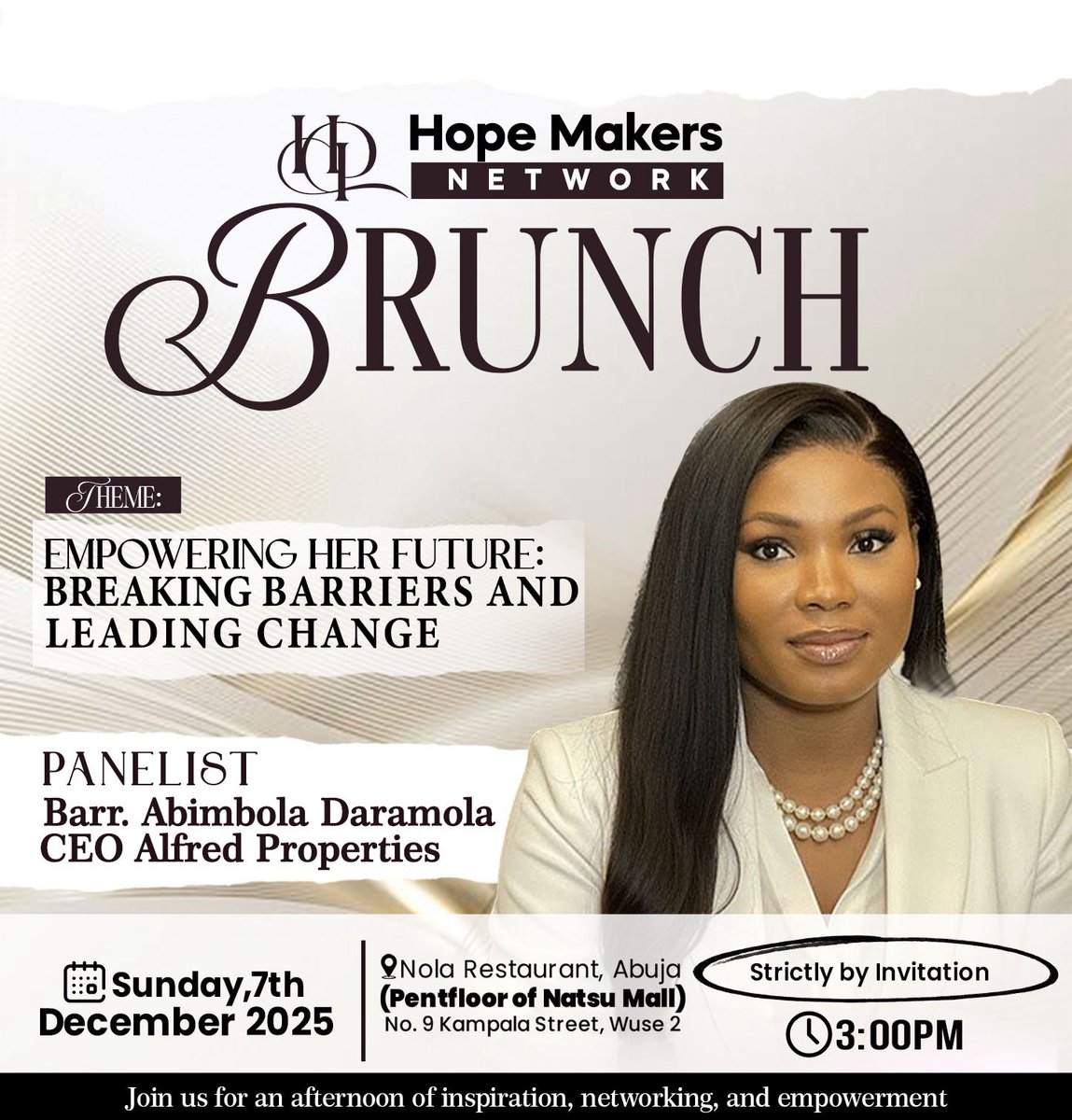 HopeMakersNet's tweet image. Please join me in welcoming  our four (4) Distinguished Panelists.

#MeetThePanel 
#PanelDiscussions 
#ThoughtLeaders