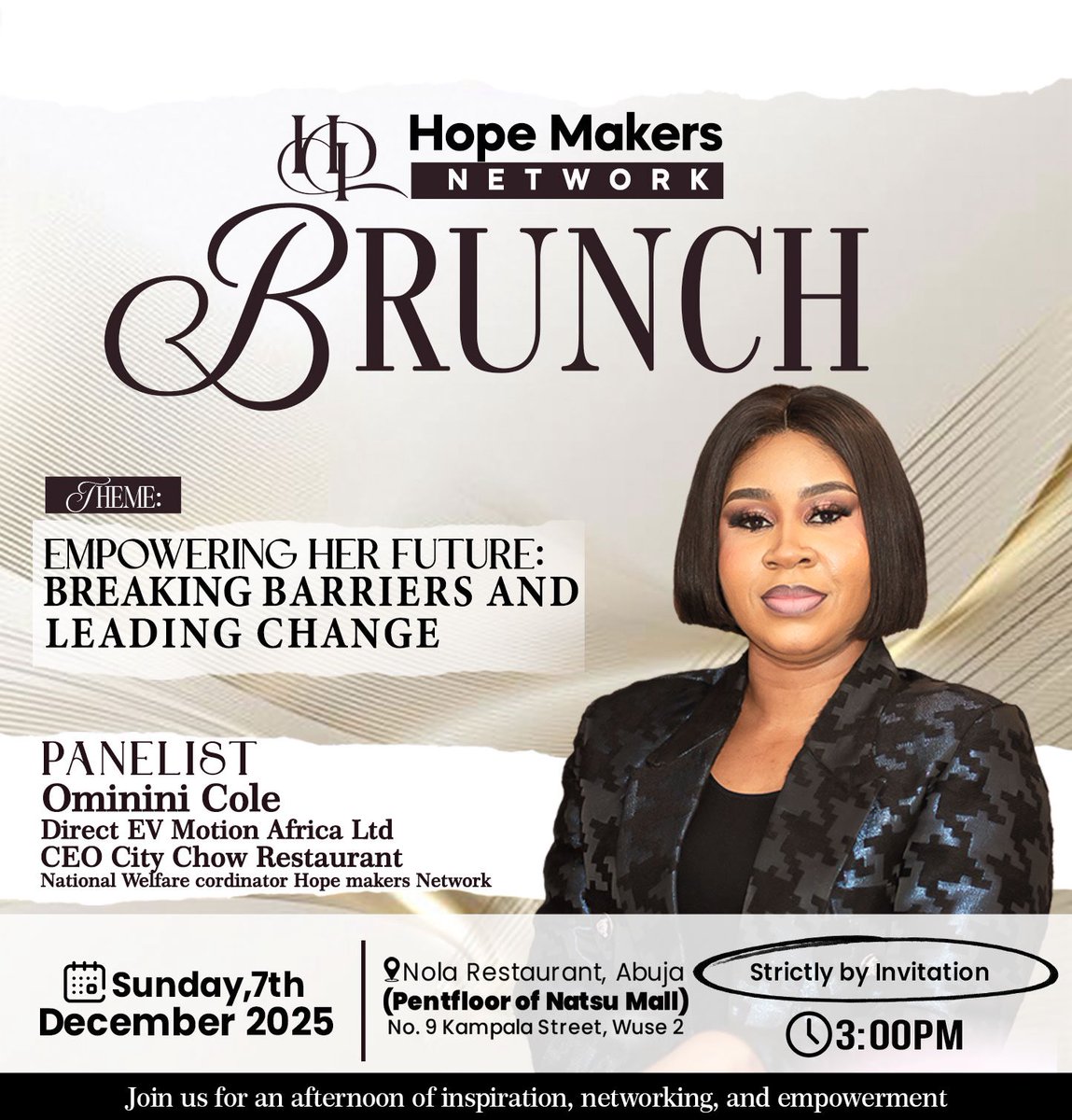 HopeMakersNet's tweet image. Please join me in welcoming  our four (4) Distinguished Panelists.

#MeetThePanel 
#PanelDiscussions 
#ThoughtLeaders