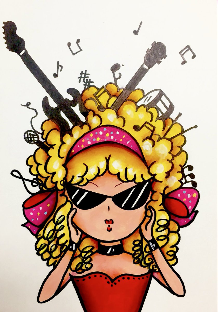 keiladore's tweet photo. 明日は33回目の主催ライブなのです…😆
イラストは過去のフライヤーを飾ったイメージガー���の「音女(おとめ)」ちゃんです。
33回もよく続いているなあ…
明日も頑張るぞ‼️ https://t.co/N3a96JzDYn