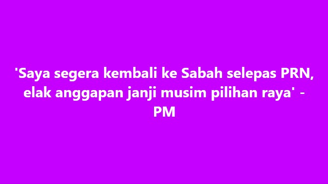 SinarOnline's tweet image. 'Saya segera kembali ke Sabah selepas PRN, elak anggapan janji musim pilihan raya' - PM

#SinarHarian #kunjungan #Sabah #AnwarIbrahim