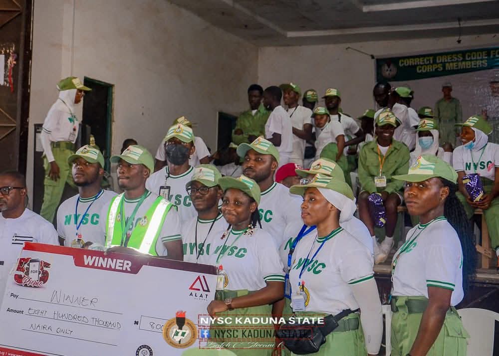 nysc360's tweet image. WEMA Bank and Unity Bank Empower NYSC Corps  Members in Kaduna Camp

The Skills Acquisition and Entrepreneurship Development (SAED) in-camp training for the 2025 Batch C Orientation Course ended with a grand ceremony, where WEMA Bank/Enterprise Development Centre and Unity Bank…