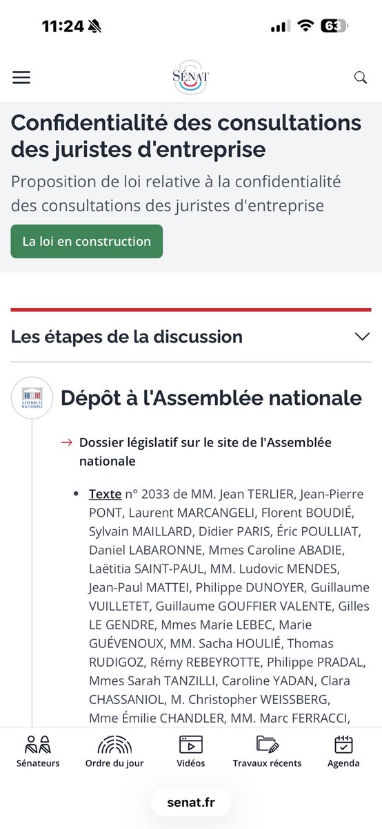 LaurentPettiti's tweet photo. Confidentialité des consultations des juristes d’entreprise : rdv le 14 janvier discussion en séance publique au Sénat https://t.co/imlmMDXTZD https://t.co/EDWVy8pGRq