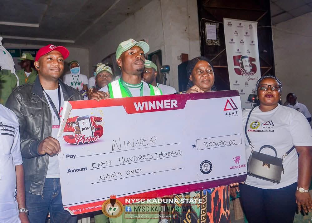 nysc360's tweet image. WEMA Bank and Unity Bank Empower NYSC Corps  Members in Kaduna Camp

The Skills Acquisition and Entrepreneurship Development (SAED) in-camp training for the 2025 Batch C Orientation Course ended with a grand ceremony, where WEMA Bank/Enterprise Development Centre and Unity Bank…