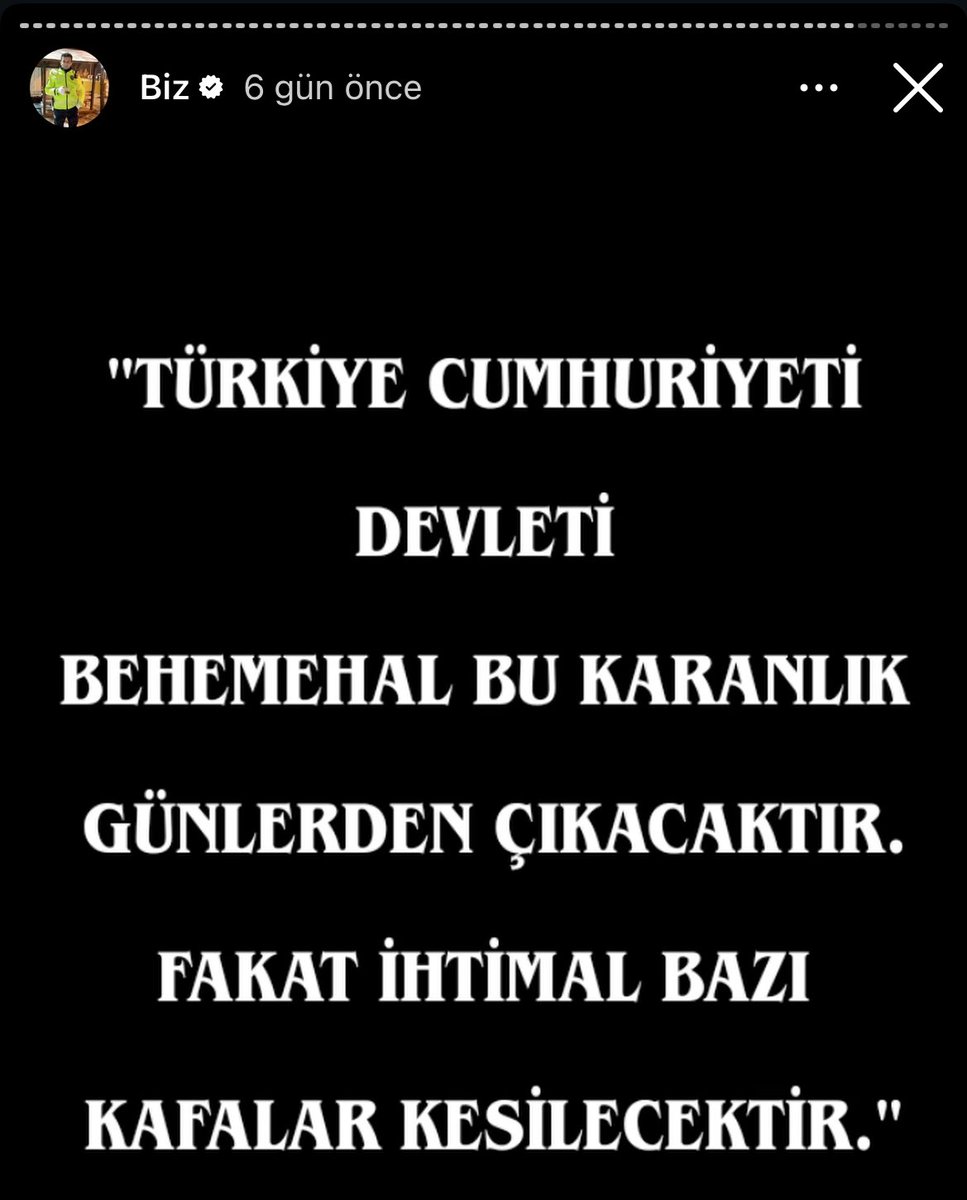 Açığa alınan Polis memurunun Instagram’da yaptığı bir paylaşımda, Atatürk’ün bir sözünü alıntılayarak üstü kapalı mevcut iktidara kendi çapında imada bulunduğu ortaya çıktı.