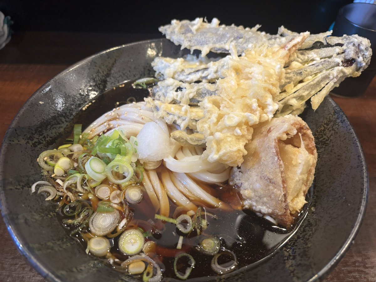 先週もうどん食べにいったけど今日もうどん行った。2時間並ぶときいて期待値あがりすぎてきたのもあったけど、うどんは割と普通だった。餅入りお揚げの天ぷらははちゃめちゃに美味かったので、自宅でもやろうと思った。先週のうどんの圧勝。