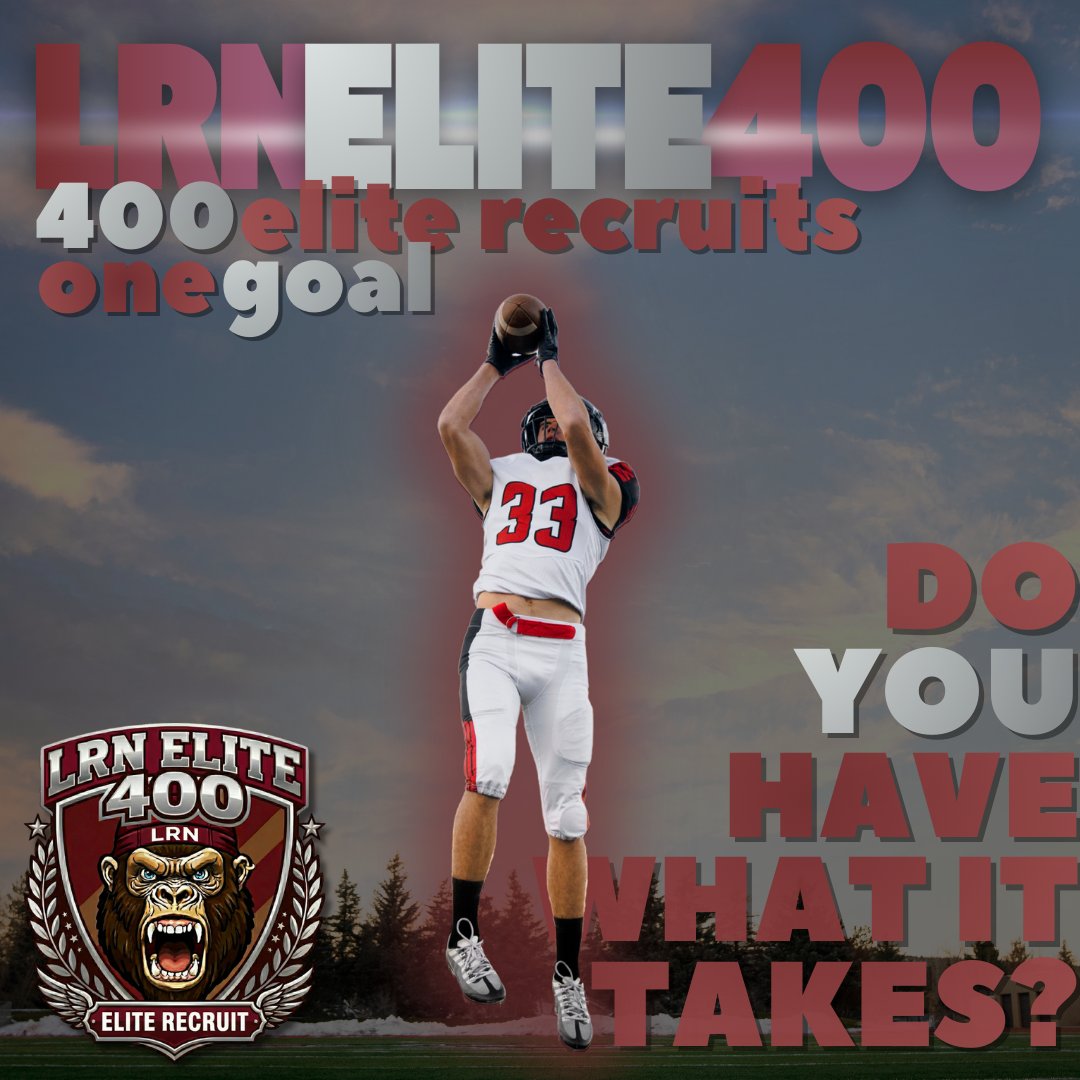 JakeLRN's tweet image. (2nd post) Y'all know I don't post a lot, but w/the offers that were accepted✍️, we have a few slots open in the LRN Elite 400.
Coaches/recruiters see this badge👀 and know they're looking at a quality recruit.  Have what it takes? 💪 DM me or "Get Verified"…