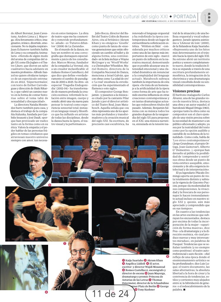 bober_e's tweet photo. Empiezan a publicarse artículos balance sobre creadores de las artes escénicas y montajes que han influido en estos últimos años… teatro, danza, música. @ABC_Cultural ¡Qué pena que te hayas olvidado del circo!#circo https://t.co/ByAWS8LtkI