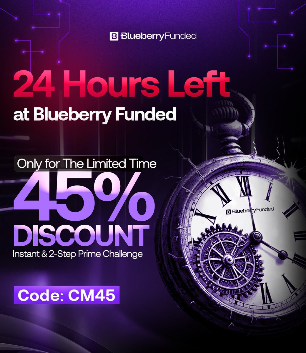 24 hours left traders , then 45% OFF is gone ⏳🔥

If you wanted INSTANT &amp; PRIME at 45% OFF, this is your last window to grab it. Deals like this 🫐DO NOT SHOW UP TWICE🫐 and you already know how fast they disappear!

Code: CM45
Visit our website. All set for you there.