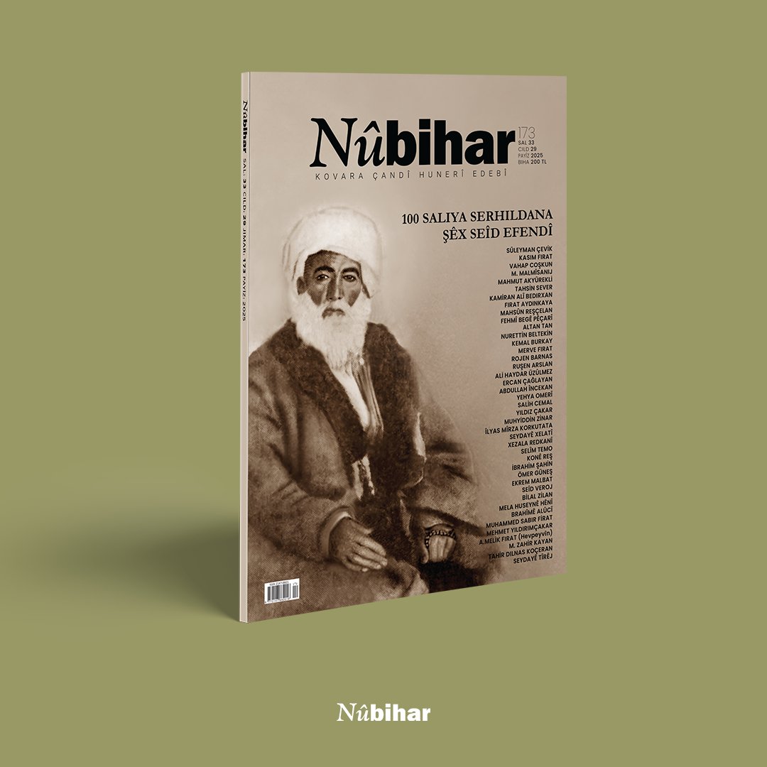 nubihar's tweet photo. Hejmara 173an a Nûbiharê bi dosyaya xwe ya taybet ku li ser "100 Saliya Serhildana Şêx Seîd Efendî" ye derket.

Halê çapkirî: https://t.co/tRwKw9YTs0

e-kovar: https://t.co/t6whjHDbC3

Hûn dikarin bi rêya abonetiya salana ya sepana Nûbihar Kovarê bidestxin û bixwînin.

Google Play Store (Android): https://t.co/quxDWEAqRP

App Store (iOS): https://t.co/YUMgdg3fLp