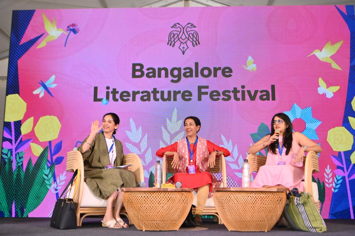 What's the secret to living well? <a href="/ShobaNarayan/">Shoba Narayan</a> and <a href="/DrSujWell/">Sujata Kelkar Shetty</a> share their wisdom with <a href="/ramachandranesk/">sanjubobbygeorge</a>. Spoiler: it might just be about finding your own rhythm. #BlrLitFest 2025