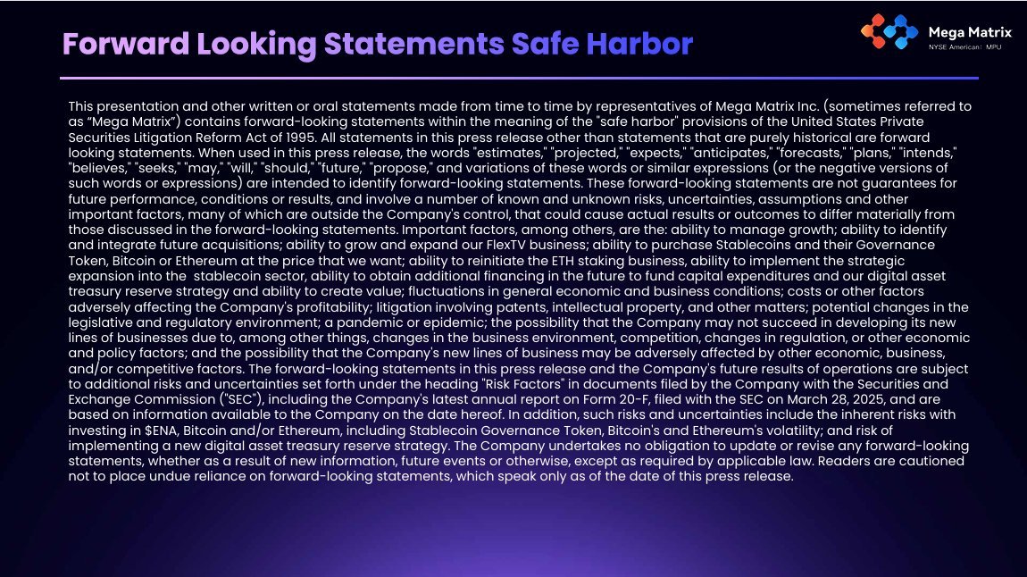 Mega Matrix Inc. (NYSE American: MPU) tweet media