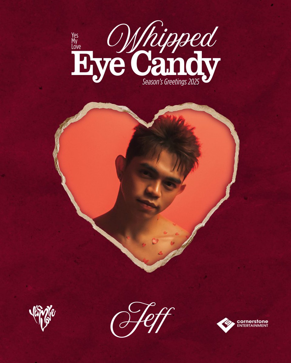 Whipped Eye Candy [Sweet vers.] 🍬
Yes My Love Season's Greetings - Jeff

Creative Director: Jonald Helito
Photographer: Ulyses Martin
Stylist: Uriel Matthew
Set: Rocket Sets

#YesMyLoveSG2025 #SeasonsGreetings #143YesMyLove
