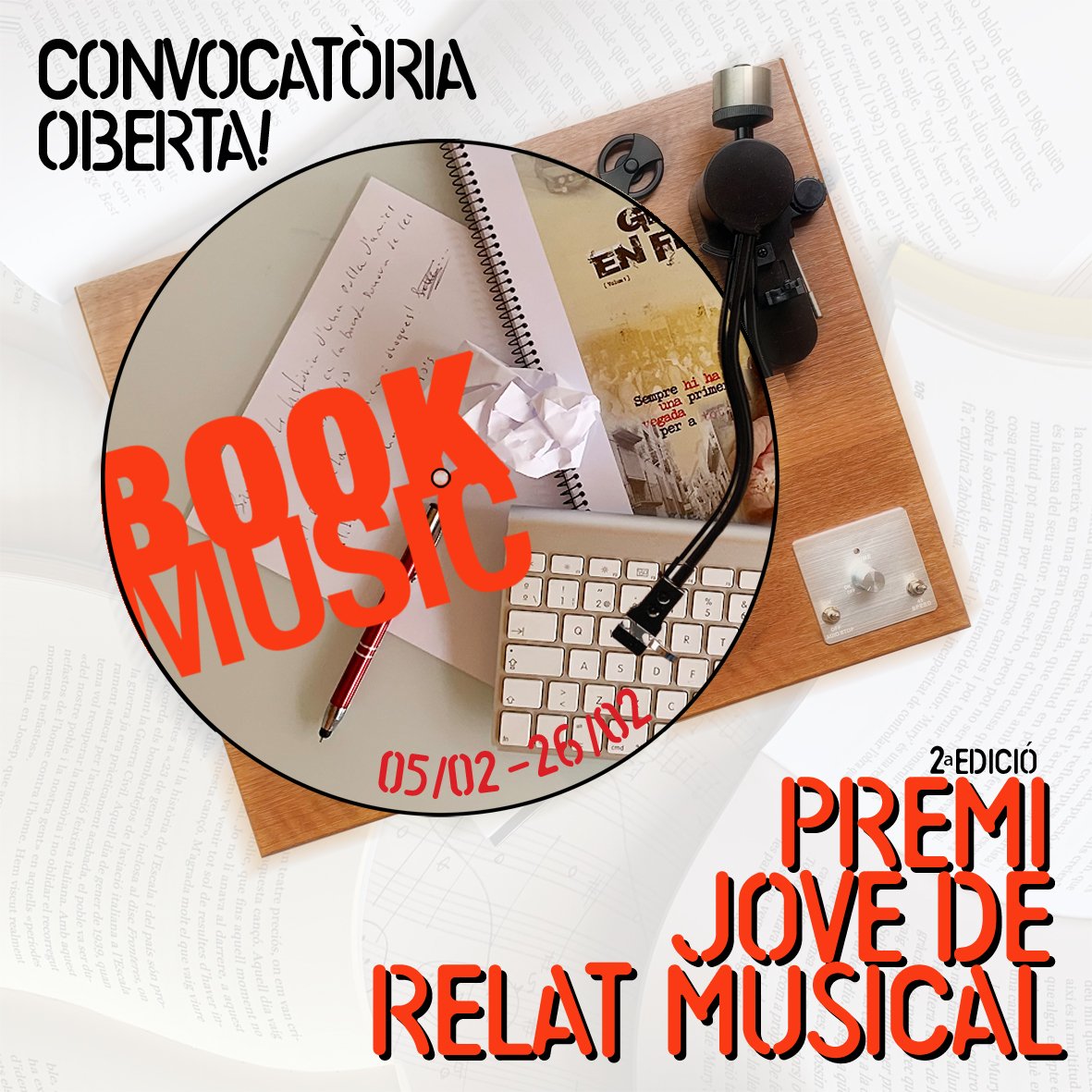📣 Festival BOOK MUSIC, Bcn '26. Dedicat a periodistes, escriptors, músics, editors, llibreries i fans dels llibres musicals. FIRA del llibre amb Estands, activitats, presentacions, conferències, i debats amb autors. 2 Premis i els Concerts 📚🎶 
👉 bookmusicfestival.com Vens?