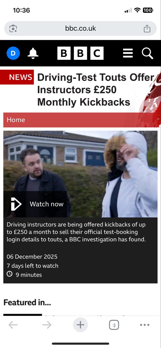 IndependtParty's tweet image. #DrivingTestTouts by @BBCNews 
#OrganisedCrime in #BrokenBritain 

#Touts need to be prosecuted, fined &amp;amp; face house arrest with a #GPSTag and no internet! 
And a #3YearDrivingBan!

Let the #PunishmentFitTheCrime

@DavidLammy @ShabanaMahmood 
@GOVUK 

bbc.co.uk/programmes/l00…