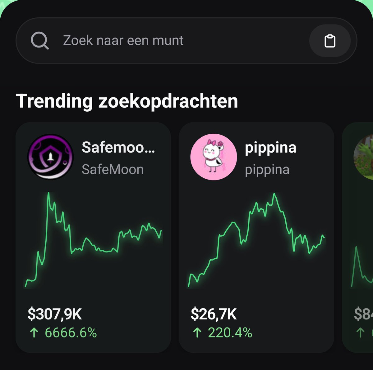 Cametoexplore's tweet photo. $safemooncoin is trending in pumpfun search! https://t.co/dC7o25py3u