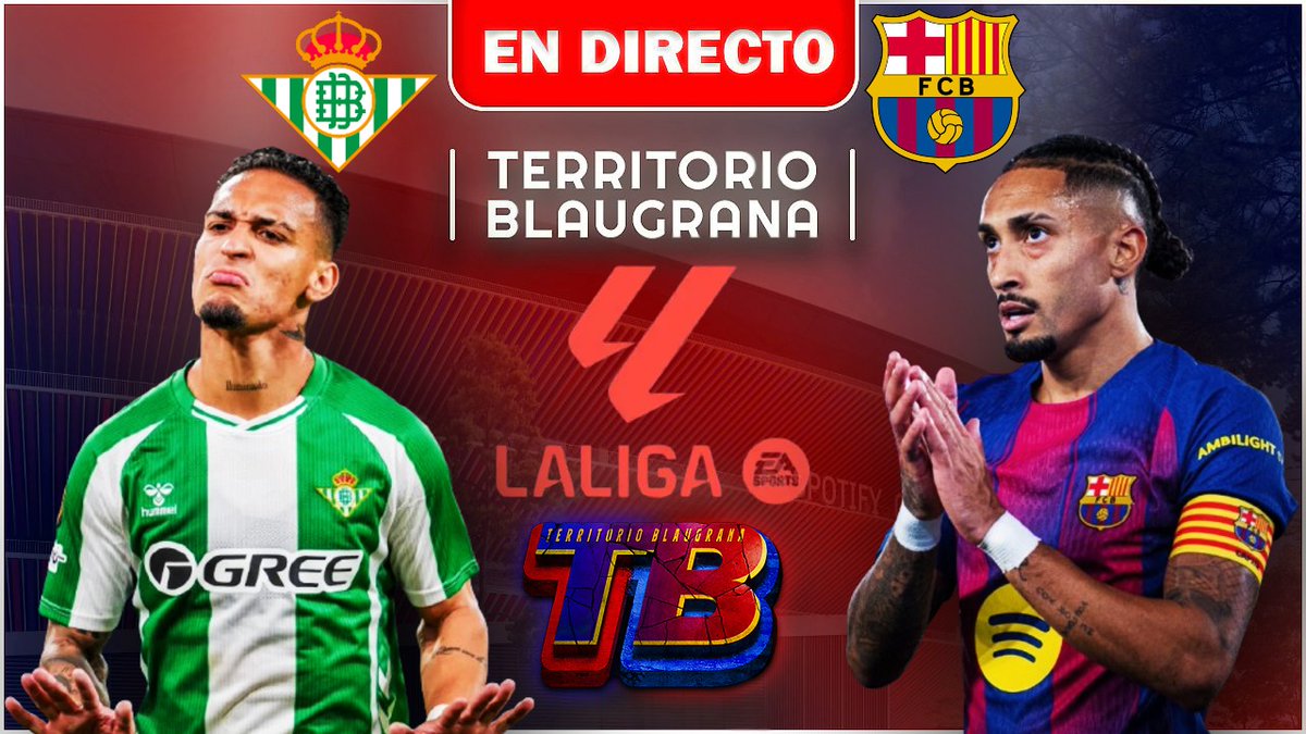 🔥💙❤️ ¡ATENCIÓN CULÉS! HOY a las 17:30 (España) arrancamos DIRECTO en Territorio Blaugrana con la previa + narración del Betis vs Barça en La Cartuja (J15).
⚽🔥 ¡Partidazo asegurado!
Únete 👉 youtube.com/live/u-o05IlSG…