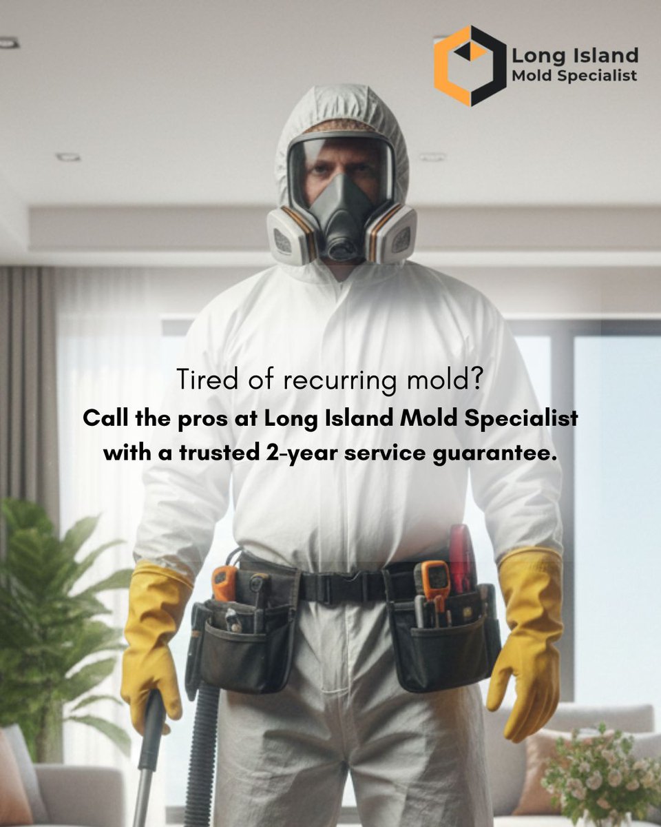 Tired of the same stubborn mold coming back? 🦠😩
Let the pros at #LongIslandMoldSpecialist handle it — backed by a 2-year service guarantee for a safe, clean &amp; worry-free home. 🏡✨
Take back control today!

👉 longislandmoldspecialist.com/our-guarantee/
#MoldFree #HealthyHome