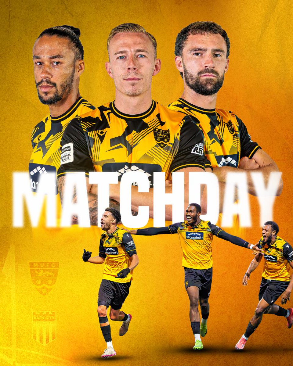 🟠⚫️ MATCHDAY.

🆚 Bath City
🏟️ Gallagher Stadium
🕒 15:00

🎨 <a href="/NonLeagueEdits/">NonLeagueEdits</a>

Everything you need to know:
ow.ly/ZInN50XEx22