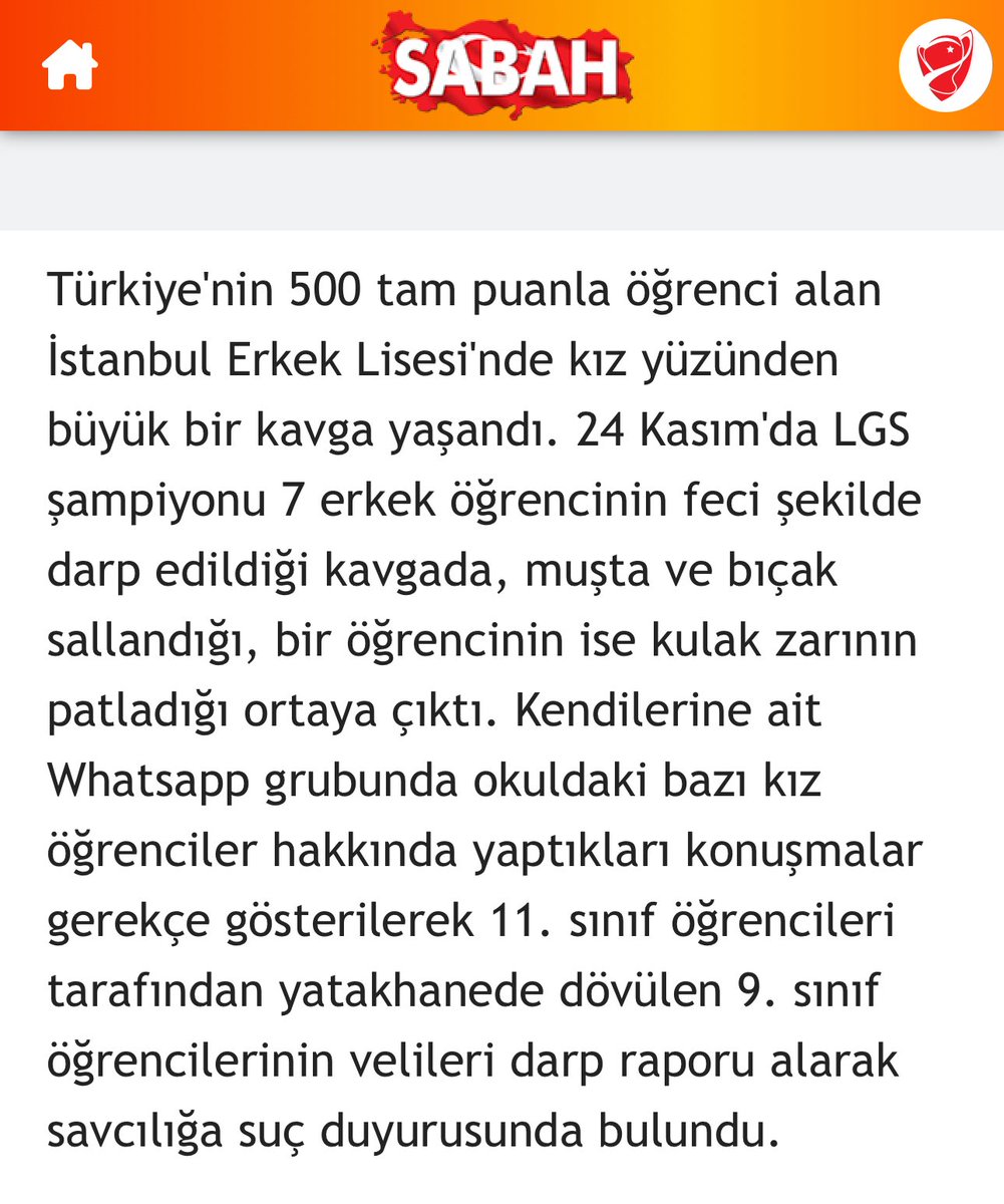 İstanbul Erkek Lisesi’nde yaşanan olay bir
 “kız meselesi” değil, yıllardır biriktirdiğimiz çürümenin kaçınılmaz patlamasıdır…
11. sınıf öğrencileri, 9. sınıfları yatakhanede basıyor…
Muşta gösteriliyor…
Bıçak gösteriliyor…
Kulak zarı patlıyor…
Kafalar duvara sürtülüyor…