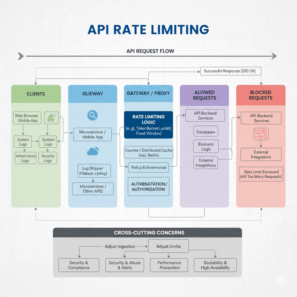 e_opore's tweet image. API Rate Limiting

API rate limiting is the practice of controlling how many requests a client can make within a specific time window. It protects your backend from abuse, ensures fair usage among clients, and maintains reliable performance even under heavy load.

Why API Rate…